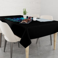 Flame Skull Tablecloth I'm Never Alone My Demons With Me 24/7 - Wonder Print Shop