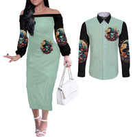 witch-skull-couples-matching-off-the-shoulder-long-sleeve-dress-and-long-sleeve-button-shirts-buckle-up-buttercup-you-just-flipped-my-witch-switch