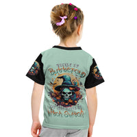 Witch Skull Kid T Shirt Buckle Up Buttercup You Just FLipped My Witch Switch - Wonder Print Shop