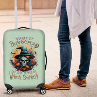 Witch Skull Luggage Cover Buckle Up Buttercup You Just FLipped My Witch Switch - Wonder Print Shop
