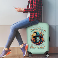 Witch Skull Luggage Cover Buckle Up Buttercup You Just FLipped My Witch Switch - Wonder Print Shop