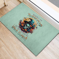 Witch Skull Rubber Doormat Buckle Up Buttercup You Just FLipped My Witch Switch - Wonder Print Shop