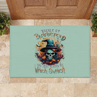 Witch Skull Rubber Doormat Buckle Up Buttercup You Just FLipped My Witch Switch - Wonder Print Shop