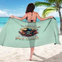 Witch Skull Sarong Buckle Up Buttercup You Just FLipped My Witch Switch - Wonder Print Shop