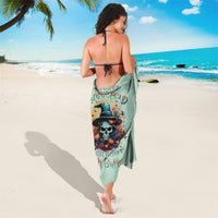 Witch Skull Sarong Buckle Up Buttercup You Just FLipped My Witch Switch - Wonder Print Shop