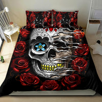 Dia De Muertos Bedding Set Day Of The Death Rose Skull - Wonder Print Shop