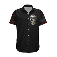 Dia De Muertos Hawaiian Shirt Day Of The Death Rose Skull - Wonder Print Shop