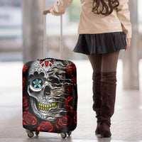 Dia De Muertos Luggage Cover Day Of The Death Rose Skull - Wonder Print Shop