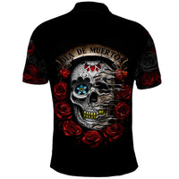 Dia De Muertos Polo Shirt Day Of The Death Rose Skull - Wonder Print Shop