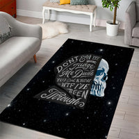 Sad Skull Area Rug Don't Ever Try To Judge Me Dude - Wonder Print Shop