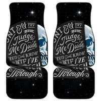 Sad Skull Car Mats Don't Ever Try To Judge Me Dude - Wonder Print Shop