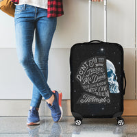 Sad Skull Luggage Cover Don't Ever Try To Judge Me Dude - Wonder Print Shop