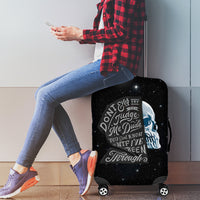 Sad Skull Luggage Cover Don't Ever Try To Judge Me Dude - Wonder Print Shop