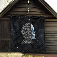 Sad Skull Quilt Don't Ever Try To Judge Me Dude - Wonder Print Shop
