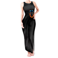 Double Fire Skull Tank Maxi Dress I Have 3 Side Quite Funny And The Side You Never Want To See - Wonder Print Shop
