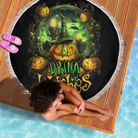 Pumpkin Skull Beach Blanket Drink Up Witches - Wonder Print Shop