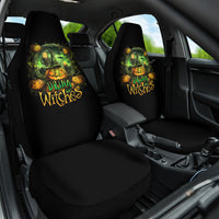Pumpkin Skull Car Seat Cover Drink Up Witches - Wonder Print Shop