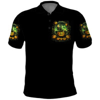 Pumpkin Skull Polo Shirt Drink Up Witches - Wonder Print Shop
