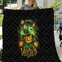 Pumpkin Skull Quilt Drink Up Witches - Wonder Print Shop