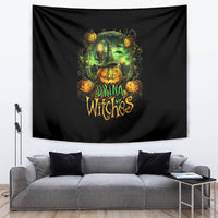 Pumpkin Skull Tapestry Drink Up Witches - Wonder Print Shop