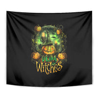 Pumpkin Skull Tapestry Drink Up Witches - Wonder Print Shop