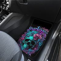 Flower Skull Car Mats Hello Darkness My Old Friend - Wonder Print Shop