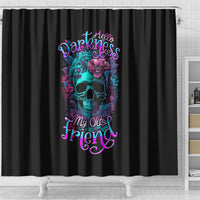 flower-skull-shower-curtain-hello-darkness-my-old-friend