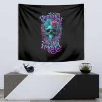 Flower Skull Tapestry Hello Darkness My Old Friend - Wonder Print Shop