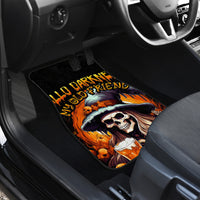Witch Skull Car Mats Hello Darkness My Old Friend I Come To Drink With You - Wonder Print Shop