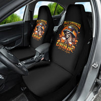 Witch Skull Car Seat Cover Hello Darkness My Old Friend I Come To Drink With You - Wonder Print Shop