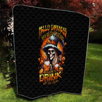 Witch Skull Quilt Hello Darkness My Old Friend I Come To Drink With You - Wonder Print Shop