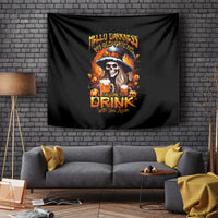 Witch Skull Tapestry Hello Darkness My Old Friend I Come To Drink With You - Wonder Print Shop