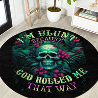 tropical-skull-round-carpet-im-blunt-because-god-rolled-me-that-way