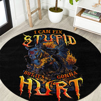 jack-o-lantern-skull-round-carpet-i-can-fix-stupid-but-its-gonna-hurt