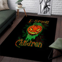 Jack O Lantern Skull Area Rug I Smell Children - Wonder Print Shop