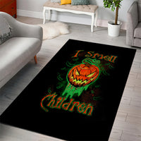 Jack O Lantern Skull Area Rug I Smell Children - Wonder Print Shop