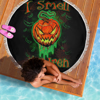 Jack O Lantern Skull Beach Blanket I Smell Children - Wonder Print Shop