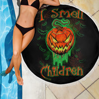 Jack O Lantern Skull Beach Blanket I Smell Children - Wonder Print Shop