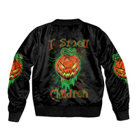 Jack O Lantern Skull Bomber Jacket I Smell Children - Wonder Print Shop