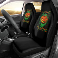 Jack O Lantern Skull Car Seat Cover I Smell Children - Wonder Print Shop