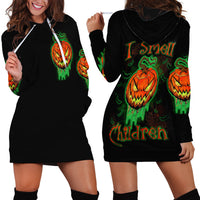 Jack O Lantern Skull Hoodie Dress I Smell Children - Wonder Print Shop