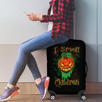Jack O Lantern Skull Luggage Cover I Smell Children - Wonder Print Shop