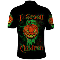 Jack O Lantern Skull Polo Shirt I Smell Children - Wonder Print Shop