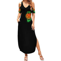 Jack O Lantern Skull Summer Maxi Dress I Smell Children - Wonder Print Shop