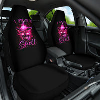 Witch Skull Car Seat Cover Iam The Spell - Wonder Print Shop