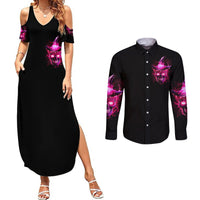 Witch Skull Couples Matching Summer Maxi Dress and Long Sleeve Button Shirts Iam The Spell - Wonder Print Shop