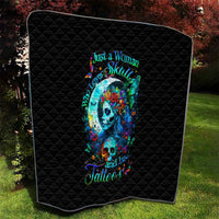 Fairy Skull Quilt Just The Woman Who Loves Skull And Tattoo - Wonder Print Shop