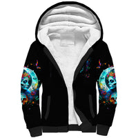 Fairy Skull Sherpa Hoodie Just The Woman Who Loves Skull And Tattoo - Wonder Print Shop