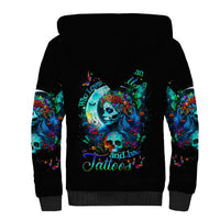 Fairy Skull Sherpa Hoodie Just The Woman Who Loves Skull And Tattoo - Wonder Print Shop