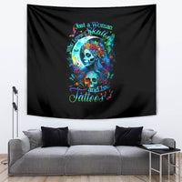Fairy Skull Tapestry Just The Woman Who Loves Skull And Tattoo - Wonder Print Shop